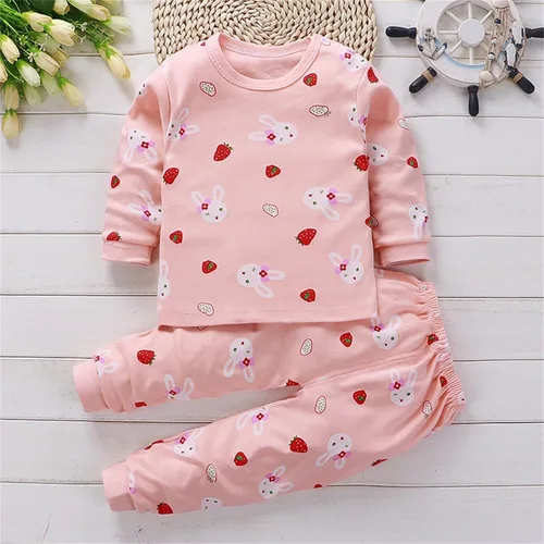 Vista 3 de TBUIALL Ropa de bebé recién nacida, ropa de otoño e invierno, sudadera de manga larga, pantalones de animales, conjunto de ropa de descanso