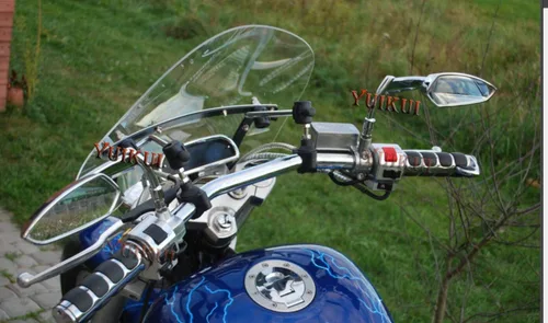 Vista 8 de Espejo retrovisor universal para motocicleta Kawasaki er-5 kle versys zr z 250 er-6n
