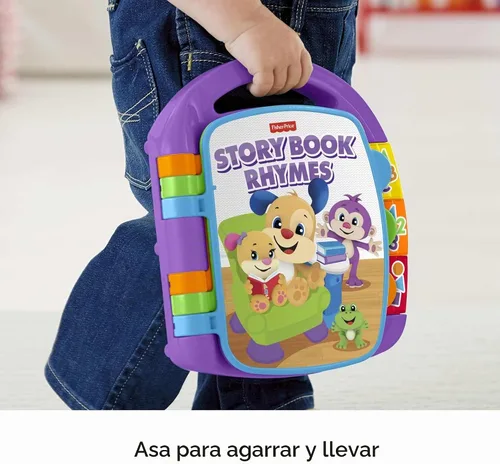 Vista 5 de Fisher-Price Ríe y aprende libro de historias con rimas