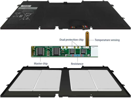 Vista 4 de Hubei C4K9V 3H76R 489XN PKH18 Reemplazo de batería para laptop Dell XPS 12 9Q33 -L221X 13 9333 Ultrabook 13 XPS13 13-L321X 13-L322X XPS L321X L322X