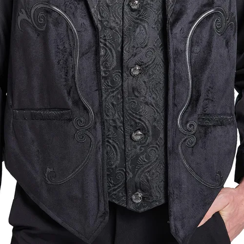 Vista 5 de PHOACE Chaleco gótico steampunk de Aristócrata para hombre