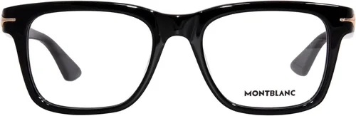 Vista 2 de Mont Blanc MB0266O 005 54 Nuevos Gafas para Hombre, Negro