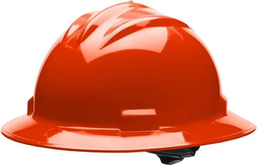 Vista 13 de Bullard Casco de seguridad de ala completa de 3 costillas con suspensión de trinquete de 4 puntos y almohadilla de algodón para cejas