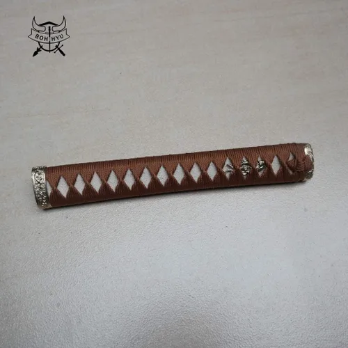 Vista 27 de Mango de Espada Tsuka 10.2in o Especificaciones Especiales Herrajes de Aleación/Cobre/Hierro e Imitación o Samegawa Real