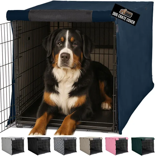 Vista 23 de GORILLA GRIP - Fundas para jaula de perro, cubierta de alambre para perrera Compatible con jaulas para perros de Amazon Basics, cubierta