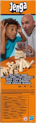 Vista 12 de Juego oficial de Jenga de Hasbro Games Dado digital para 6 formas más de jugar Juego original de bloques de madera Torre de apilamiento