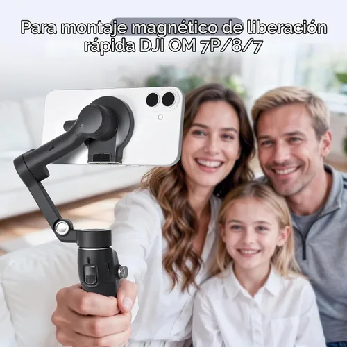 Vista 5 de Soporte magnético OM para estabilizador de cardán DJI Osmo Mobile 8/7P/7