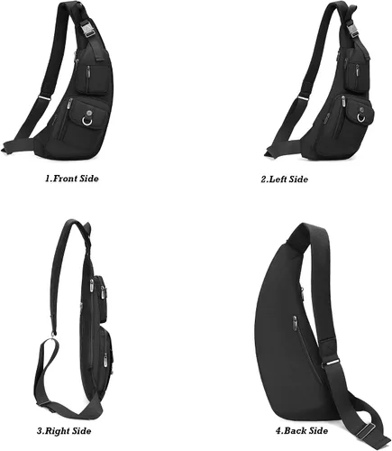 Vista 9 de Nicgid Sling Bag - Mochila bandolera para hombre), LYSB01NH075BJ-SPRTSEQIP