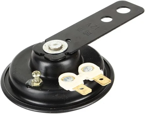 Vista 4 de 12V 1.5A Super 105dB Scooter Ciclomotor Dirt Bike ATV Negro Cuenca de la motocicleta Bocina de aire 2.756 in A24 Auto Car Vehicle Horn