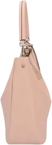 Vista 4 de DAVIDJONES - Bolso tipo Hobo de piel sintética suave para mujer, bolso cruzado mediano, bolso de hombro con asa superior, Bolso Hobo clásico simple