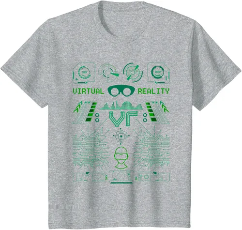 Vista 36 de Camiseta de realidad virtual VR Retro Gamers, Negro, S