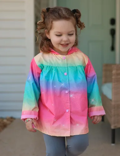 Vista 8 de Arshiner Chamarra impermeable con capucha para niña, para bebé y niño