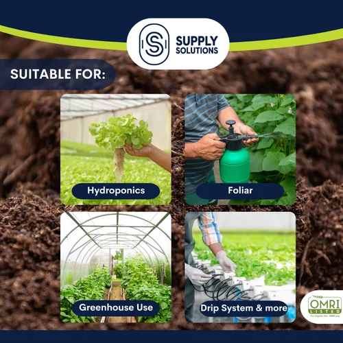 Vista 5 de Supply Solutions Sulfato de potasa 0-0-50 - Fertilizante orgánico de potasa - Adecuado para fertirrigación, sistemas de goteo, foliar, hidroponía