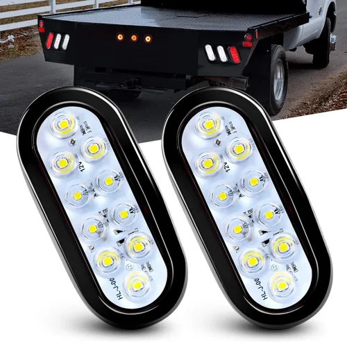 Vista 11 de Nilight Luz trasera ovalada de 6 pulgadas, 2 unidades, 35 LED, flecha Luces de flecha ámbar 2 piezas