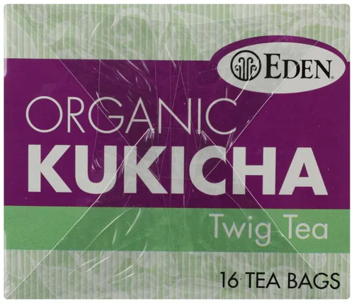 Vista 5 de Eden Té ramita, bolsas de té, kukicha, cajas orgánicas de 1.12 oz