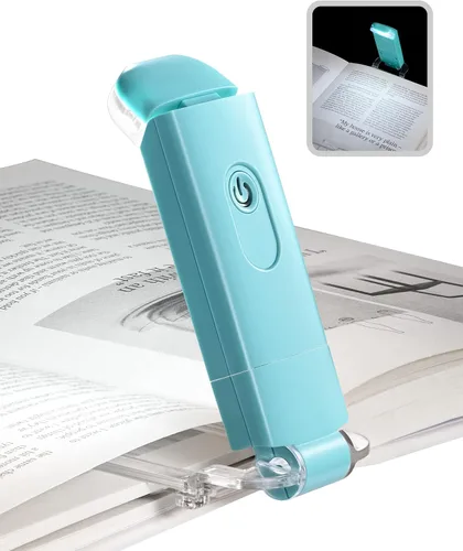 Vista 10 de DEWENWILS Luz de Lectura para Libros con Clip, Luz LED de Clip para Libros para Leer en la Cama, Lámpara de Libro Recargable por USB para Cuidado