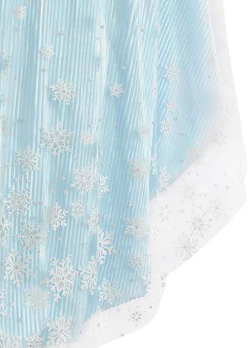 Vista 9 de Elsa - Disfraz de Elsa para niña, capa con capucha, vestido de princesa de Frozen para cosplay