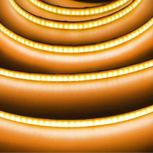 Vista 4 de COB - Tira de luces LED, 12 V CC, 16.4 pies, superbrillante, regulable, 32000 lm, cinta LED no impermeable, 320 LEDs/m, iluminación más uniforme que