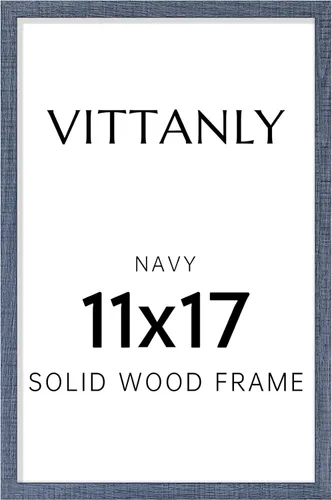 Vista 190 de Vittanly - Marco de fotos de 4 x 6 pulgadas de madera maciza con plexiglás, incluye paspartú de 3,5 x 5, para colgar en la pared o poner sobre una