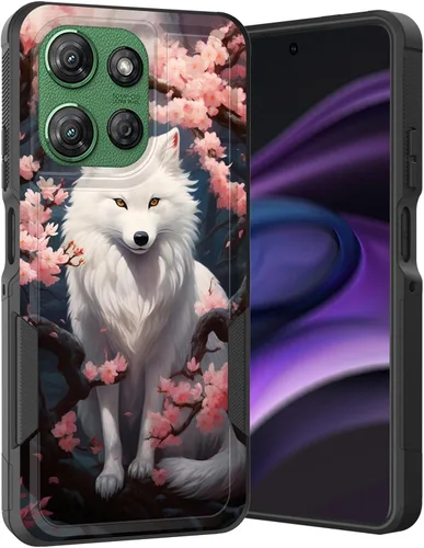 Vista 194 de para Moto G Play 4G 2024, funda de dos capas híbrida resistente y a prueba de golpes, PC duro + silicona suave protectora para Motorola Moto G Play