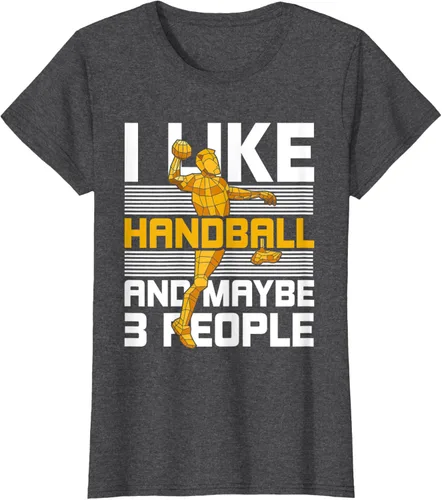 Vista 5 de Divertido jugador de balonmano atleta regalo balonmano camiseta Negro