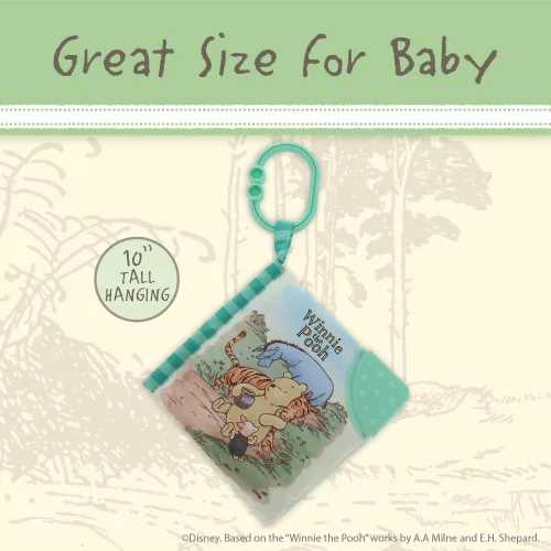 Vista 4 de Kids Preferred Winnie The Pooh - Libro suave con clip para llevar, 5 pulgadas