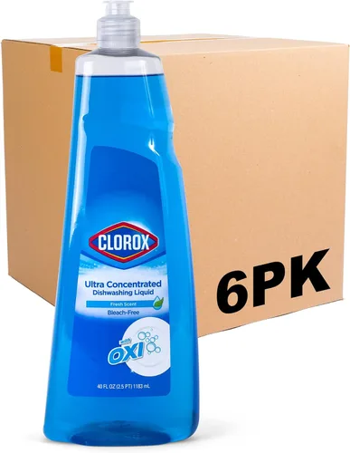 Vista 11 de Clorox Jabón para platos ultra concentrado con OXI, flor de manzana, 26