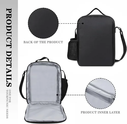 Vista 7 de Mochilas de motocicleta Paquete de 3 piezas para adolescentes, niños y niñas, motocross para niños, incluye bolsas aisladas para almuerzo y estuche
