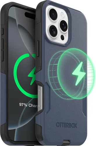 Vista 18 de OtterBox Funda para iPhone 16 Commuter Series - Jeans azul bebé, funda delgada y protectora para iPhone, de doble capa, absorción de impactos