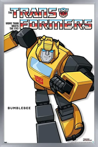 Vista 11 de Trends International Hasbro Transformers - Póster de pared de la serie Bumblebee Feature Series, 14.72 x 22.37 pulgadas, versión enmarcada de madera