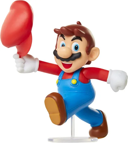 Vista 2 de Super Mario Figura de acción de 2.5 pulgadas, sombrero de inclinación de Mario juguete coleccionable