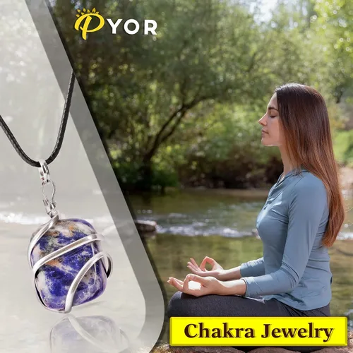 Vista 47 de PYOR Collar con colgante curativo de Reiki de cristal, gemas de buena suerte, prosperidad, riqueza, piedras preciosas naturales, collares de buena