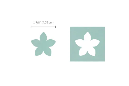 Vista 2 de BiraBira Ponche de pétalos, forma de flor de 2 pulgadas para manualidades