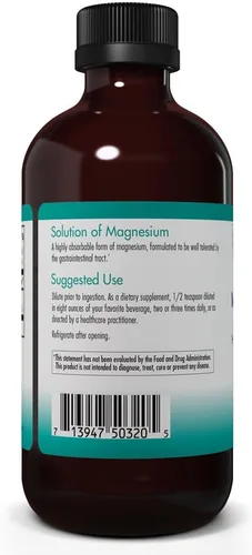 Vista 3 de NutriCology Cloruro de magnesio líquido - Soporte óseo, forma biodisponible - 8.0 fl oz (8 fl oz)