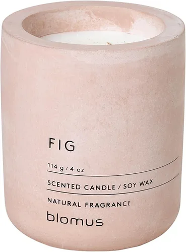 Vista 13 de Blomus Fraga Vela perfumada Withered Rose S, vela de cera de soja en aspecto concreto Rosa marchita