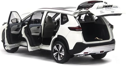 Vista 6 de PAUDI MODELO 1/18 Coche fundido a presión X-Trail Minicar 2022 para adultos Colección Regalo de cumpleaños Blanco