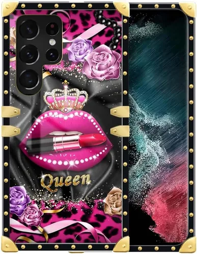 Vista 57 de Funda compatible con Samsung Galaxy S10 4G, TPU suave de lujo y parte trasera de policarbonato duro para niñas y mujeres, funda protectora a prueba