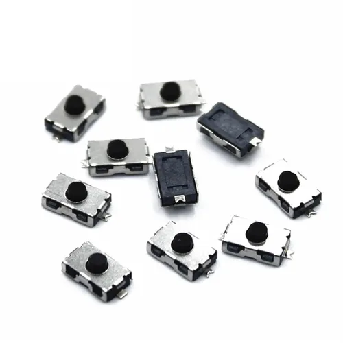 Vista 2 de 100 piezas de 3 x 6 x 2.5 sin microinterruptor normalmente cerrado, 3 x 6 teclas de botón de gel de sílice SMD Touch 4 x 6 NC botón suave