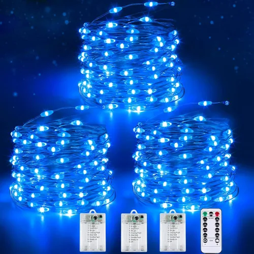 Vista 17 de 30LED Acorn Fairy Lights Battery Operated Fall String Lights Indoor Decor Remote Control, 8 Lighting Modes, IP44 Waterproof, Timer & Dimmable