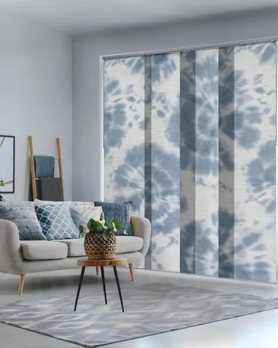 Vista 10 de GoDear Design Persianas verticales ajustables para ventanas, persianas de panel para puertas correderas de armario, riel extensible de 45.8 a 86