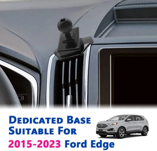 Vista 2 de Soporte de teléfono de coche para Ford Edge 2015-2023 [compatible con funda gruesa] Soporte de teléfono celular, soporte de navegación celular