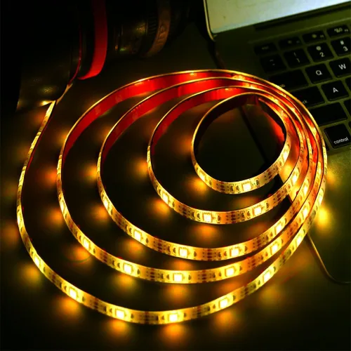 Vista 4 de ACONDE Tira de luces LED USB de 3.28 pies, decoración de interiores, retroiluminación de TV, control remoto de 24 teclas