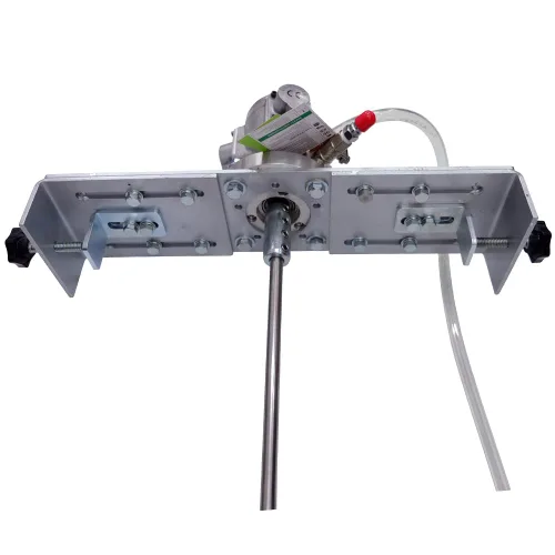 Vista 6 de COSMOSTAR - Mezclador de pintura de tambor ajustable con agitador neumático de 55 galones de 1/2 HP de 55 galones Mezclador de soporte neumático