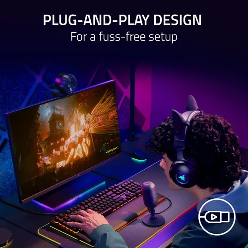 Vista 11 de Razer Seiren V3 Mini micrófono USB, micrófono condensador supercardioide