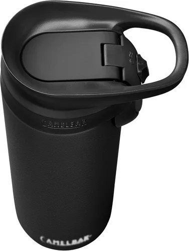 Vista 5 de CamelBak Forge Flow - Taza de viaje aislada de acero inoxidable, color negro, 16 onzas