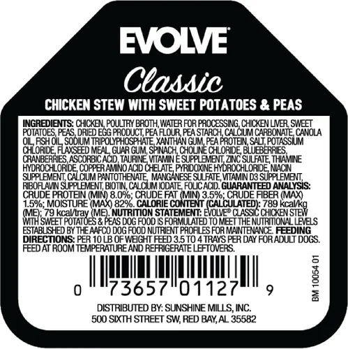 Vista 2 de Evolve Classic Crafted Meals - Comida húmeda para perros con estofado de pollo, 3.5 onzas, paquete de 15