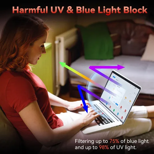 Vista 2 de Mamol Paquete de 2 protectores de pantalla anti luz azul para MacBook Air de 13 pulgadas (2018-2021, M1) / Macbook Pro de 13 pulgadas