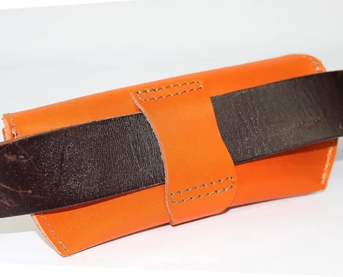 Vista 4 de DK86 Genuine Leather Glasses Case Sunglasses Pouch Eyeglass Case for Men and Women