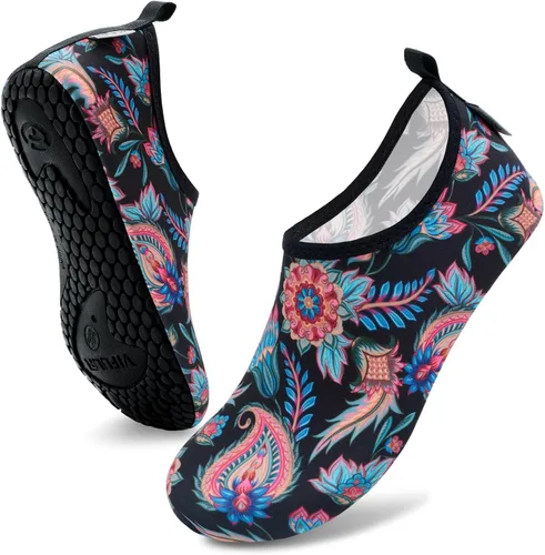 Vista 3 de Vifuur - Zapatos para deportes acuáticos, calcetines acuáticos, de secado rápido, para yoga, dan la sensación de andar descalzo, sin cordones