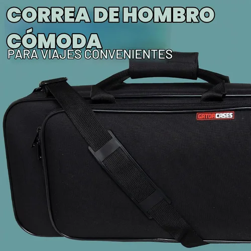 Vista 3 de Gator Cases Largo Series - Funda ligera para principiantes para saxofón alto Eb (GBB-ALTOSAX)